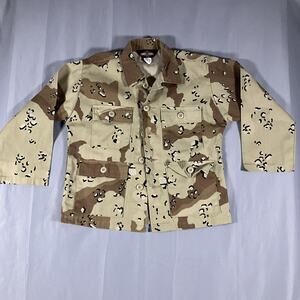 TRU-SPEC Jacket Youth 14 Tan Brown Desert Camo BDU Field Coat Utility 4 Pocket
